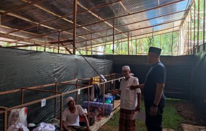 Polres Bengkulu Selatan Pantau Giat Pengecekan Kesehatan Peserta Suluk di Desa Talang Padang 