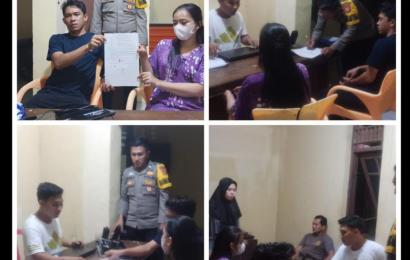 Bhabinkamtibmas Polsek Pino Polres BS Laksanakan Problem Perkara KDRT 