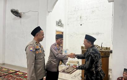 Polres BS Laksanakan Safari Ramadan di Masjid Al Bait 