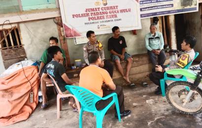 Polsek Padang Guci Hulu Gelar Jumat Curhat