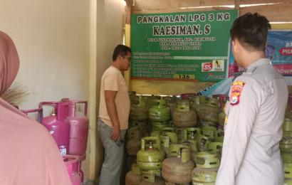 Polsek Giri Mulya Lakukan Pengecekan Antisipasi Penimbunan Gas Elpiji Saat Bulan Ramadan