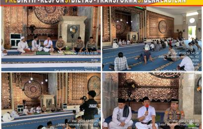 Jumat Curhat, Polresta Buka Layanan Publik di Masjid At Taqwa