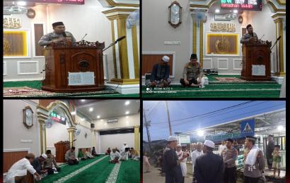 Kapolresta Bengkulu Safari Subuh di Masjid Baitul Makmur 