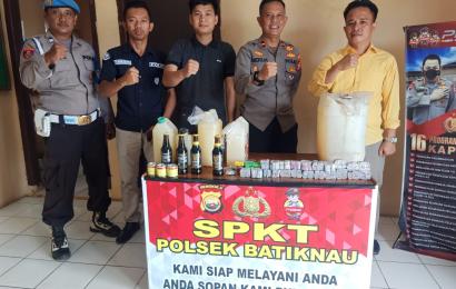 Bulan Ramadhan Polsek Batik Nau Melakukan Operasi Pekat Nala dan Sita Miras