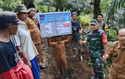 Pastikan Pembangunan Desa sesuai aturan, Bhabinkamtibmas turun kelapangan