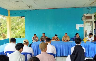 Dukung Ketahanan Pangan, Kanit Binmas Polsek Lebong Atas Hadiri Penetapan Dana 20 Persen untuk Ketahanan Pangan