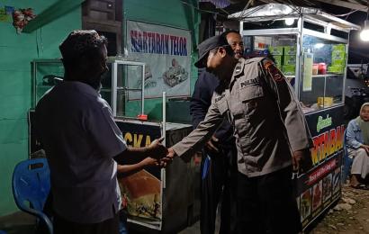Personel Polsek Napal Putih Laksanakan Patroli Malam Cegah Kriminalitas 