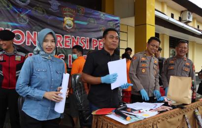 Polres Lebong saat press release