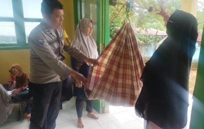 Bhabinkamtibmas Polsek Giri Mulya Sambang Postu Tingkatkan Penurunan Angka Stunting