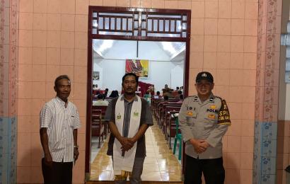 Polsek Giri Mulya Lakukan Pengamanan Ibadah Kamis Putih