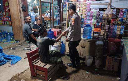 Cegah Tindakan 3C, Polsek Napal Putih Rutin Laksanakan Patroli Malam 