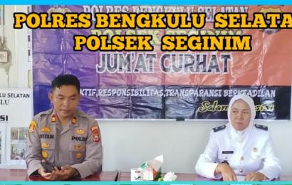 Tampung Aspirasi Masyarakat, Kapolsek Seginim Gelar Jumat Curhat di Desa Darat Sawah Ulu 