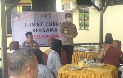 Jumat Curhat Polres Mukomuko Bersama Organisasi Sekolah Kecamatan Ipuh 
