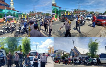 Polsek Ratu Agung Berikan Pengamanan Jumat Agung di GKII Tebeng 