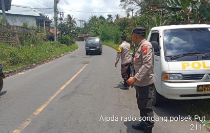 Polsek Padang Ulak Tanding Patroli di Jalan Lintas Curup