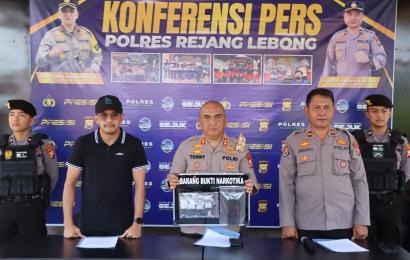 Beli Sabu Senilai Rp 10 Juta, Warga Kaur Ditangkap Polres Rejang Lebong