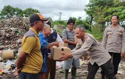 Warga Kecamatan Curup Utara Terima Bansos Dari Polres Rejang Lebong 