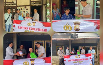  Polres Lebong Kembali Salurkan Bansos untuk Warga Kurang Mampu