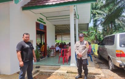 Polsek Giri Mulya Lakukan Pengamanan Agar Ibadah Paskah Aman dan Nyaman 