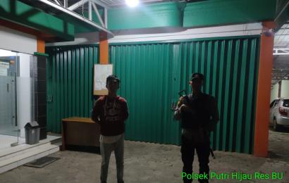 Polsek Putri Hijau Patroli Malam Cegah Terjadinya Tindak Kriminalitas 