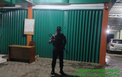 Polsek Putri Hijau Patroli Malam, Cegah Terjadinya Tindak Kriminalitas