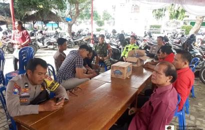Pastikan Kegiatan Ibadah Paskah Aman, Kapolsek Kota Manna Cek Pengamanan Anggota di Gereja 