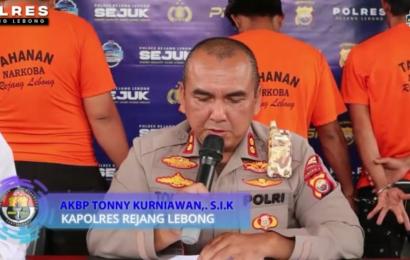 Polres Rejang Lebong saat press release