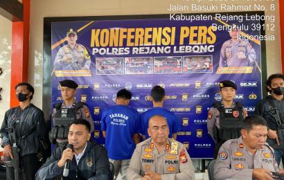 Polres Rejang Lebong saat press release