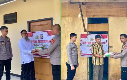 Imam Masjid dan Marbot Terima Bansos dari Polres Kaur
