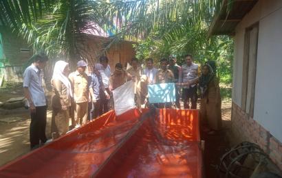 Bhabinkamtibmas Polsek Batik Nau, Menghadiri Titik Nol Ketahanan Pangan di Desa Taba Kelintang