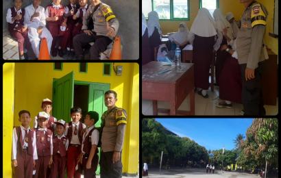 Kapolsek Kaur Selatan Melaksankan Police Goes To School di SD N 01 Kaur, Untuk Menjamin Keamanan dan Kondusifitas