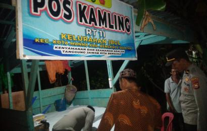Kapolsek Kota Manna, Cek Bangunan Pos Kamling di Wilayah Hukum Polsek Kota Manna 