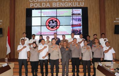 Kapolda Bengkulu Gelar Raker Bersama Pengda Inkanas