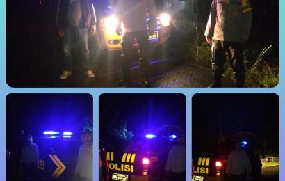 Patroli Malam Polsek Kotapadang, Berikan Rasa Aman Bagi Pengguna Jalan