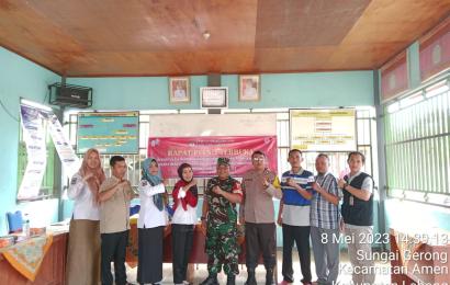 Bhabinkamtibmas Briptu Rokib Prima, Hadiri Rapat Pleno Terbuka DPSHP  