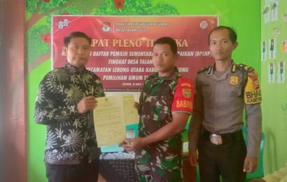 Bhabinkamtibmas Briptu Cindra Sugara, Hadiri Rapat Pleno Terbuka DPSHP  