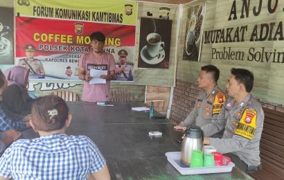 Bhabinkamtibmas Polsek Kota Manna Lakukan Problem Solving