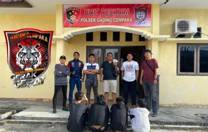 Mencuri di Sekolah, 4 Remaja Tuna Karya Diamankan Polsek Gading Cempaka