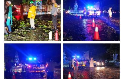 Sat Samapta Polresta Bengkulu Lakukan Patroli di TKP Pohon Tumbang  