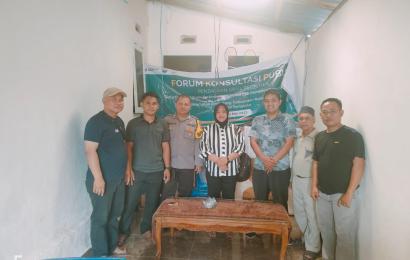 Personel Polsek PUT Hadiri Forum Konsultasi Publik 