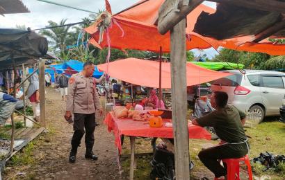 Polsek Lais Monitoring Ketersediaan dan Harga Bahan Pangan Pokok 