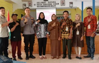 Kapolsek Giri Mulya Hadiri Rapat Pleno DPSHP Pemilu 2024 di Desa Tanjung Anom