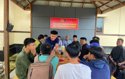 Polres Lebong Gelar Restoratif Justice  Kasus Pengeroyokan