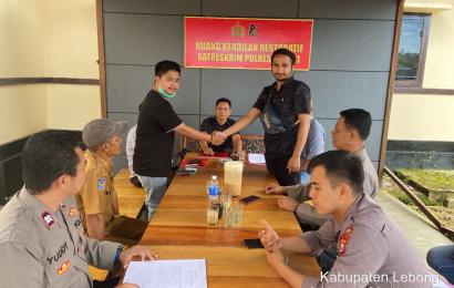 Satreskrim Polres Lebong Gelar Restoratif Justice