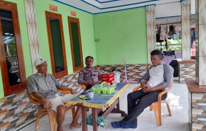 Pererat Silaturahmi, Kapolsek Lais Sambangi Tokoh Masyarakat