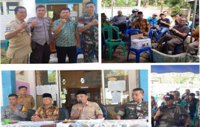 Bhabinkamtibmas dan Binsa Hadiri Pemilihan Ketua LPM Kelurahan Timur Indah