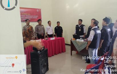 Dukung Tahapan Pemilu, Kapolsek Lebong Utara Hadiri Rapat Pleno Terbuka DPSHP