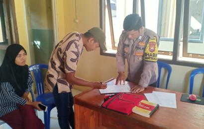 Bhabinkamtibmas Polsek Enggano Damaikan Warga yang Bertikai Akibat Mencabut Tanaman Kangkung
