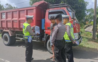 Sat Lantas Polres Bengkulu Utara Mengimbau dan Sosialisai Program Pemutihan 