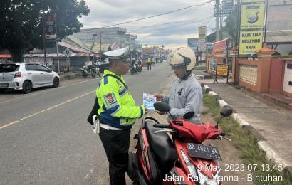 Sat Lantas Polres Kaur Sosialisasikan Program Pemutihan Pajak Kendaraan 